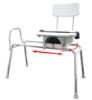 Picture of Swivel Sliding Transfer Bench, regular, with cut-out